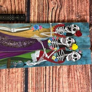 Colorful día de los muertos wall decor